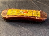 Vintage advertising wood mini ruler, Churngold Oleomargarine, Cincy OH