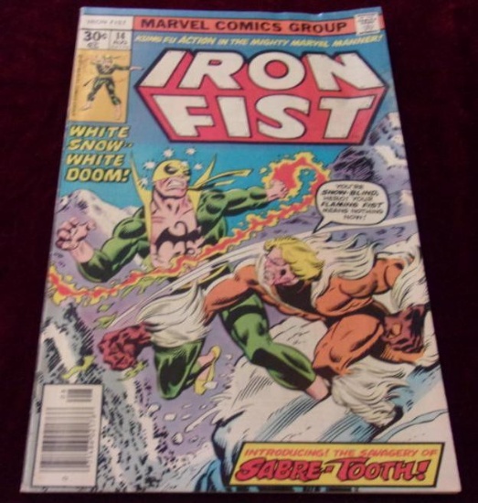 Iron Fist #14/1977/Key Issue/1st Sabertooth