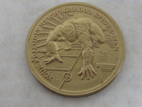 1973-74 Marvel Marvelmania Amazing Spiderman Bronze Token/ Coin