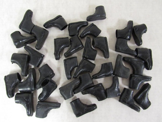 G.I. Joe Short Black Boots Lot of (18) Pairs