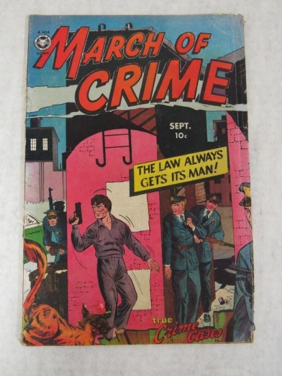 March of Crime #2 (1950) Golden Age Fox Comics Rare