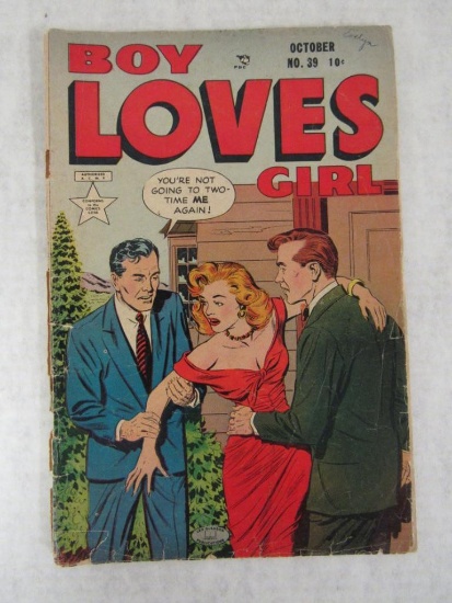 Boy Loves Girl #39 (1953) Rare Matt Baker Cover