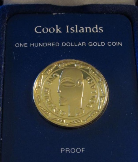 1979 Cook Islands $100 Gold Proof Coin
