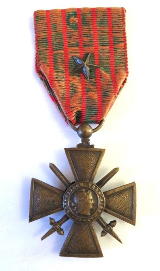 WWI French Croix de Guerre Medal (1914-1917)