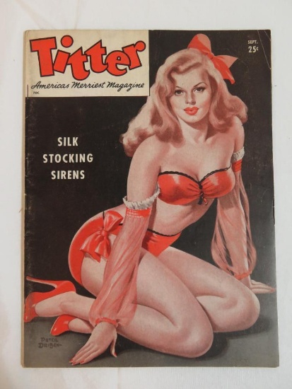 Titter Magazine Sept. 1948 Driben Pin-Up Cover