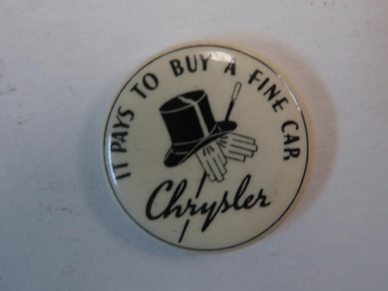 Rare! 1930's Chrysler Advertising Pin