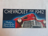 1942 Chevrolet Auto Brochure