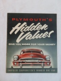 1950's Plymouth Auto Brochure