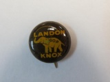 1936 Landon/Knox Election Pinback