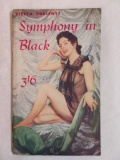 Symphony in Black c.1960 Pin-Up Magazine