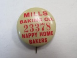 Mills Baking Company Advertising Pinback