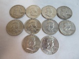 Franklin Half Dollar Mixed Lot of (10)