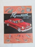 1953 Plymouth Auto Brochure