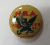 1920's NRA Volunteer Pinback