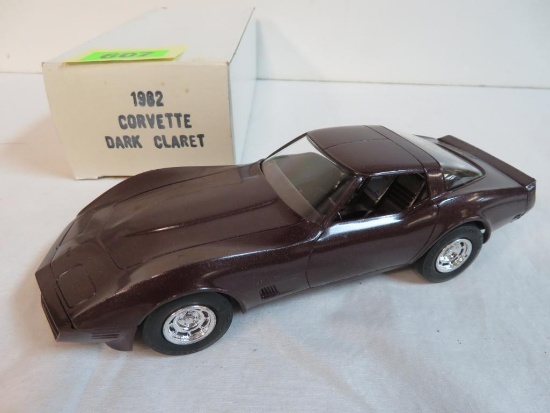 1982 Chevrolet Corvette Dealer Promo Car w/ Original Box (Dark Claret)