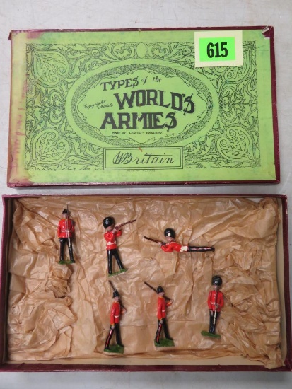 Antique 1930's Britain's "Types of the World's Armies" Lead Soldiers w/ Box
