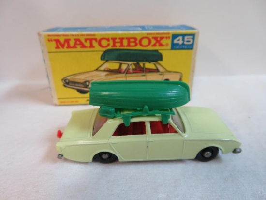 Vintage Matchbox Lesney #45 Ford Corsair w/ Original Box