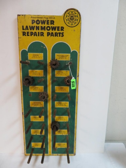 Vintage A. M. Collot Power Lawnmower Repair Parts Store Display