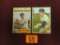 Lor (2) 1962 Topps Baseball HOF Star Cards; Whitey Ford & Brooks Robinson AS