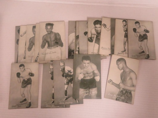 Lot (36) 1939-1946 Boxing Exhibit Cards