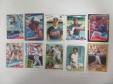 Lot (10) 1980's Baseball Superstar & HOF RC's
