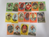 Lot (16) 1958 Topps Football Cards w/ Stars