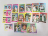 Lot (20) 1975 Topps Mini Baseball Cards; Mostly Stars & HOFers