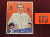 1934 Goudey #12 Carl Hubbell