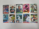 Lot (10) 1980's Baseball Superstar & HOF RC's