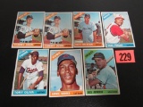 1966 Topps Star Lot (7) Banks, Wilhelm, Pinson, Aparicio, Oliva+