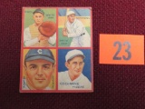 1935 Goudey 4 in 1 #6A Cochrane, Ruel, Simmons, Kamm