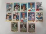 Lot (13) Vintage 1977 - 1984 Nolan Ryan Cards