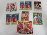 Lot (11) 1982 - 1988 Topps Joe Montana Cards