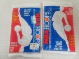 Lot (2) 1989-90 Hoops Basketball Unopened Packs w/ David Robinson RC (Shirt) on Front