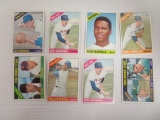 Lot (8) 1966 Topps High Number Baseball Cards w/ SP's