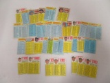 Lot (34) 1965 to 1970 Topps Baseball Checklists Mantle, Mays, Clemente