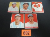 Lot (5) 1933 Goudey Baseball #104, 113, 167, 172, 177