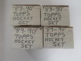 (4) 1989-90 Topps Hockey Complete Sets Sakic/ Leetch RC