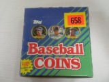1990 Topps Baseball Coins Unopened Box (36 Packs)
