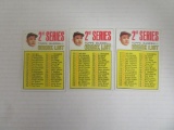 Lot (3) 1967 Topps #103 Mickey Mantle Checklists