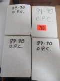 Lot (4) 1989-90 OPC O-Pee-Chee Hockey Complete Sets