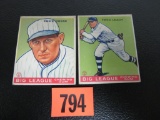 1933 Goudey #179 Eddie Moore & 180 Fred Leach