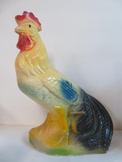 Vintage Rooster 12" Carnival Chalkware Sculpture