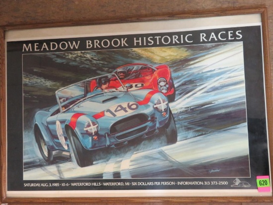 1985 Meadowbrook Historic Races Poster (Waterford, MI)