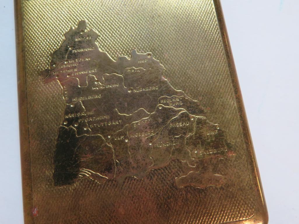 1940's US Zone Germany Metal Cigarette Case w/