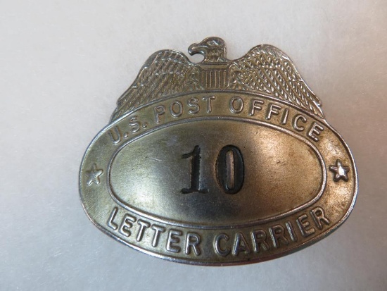 Vintage U.S. Post Office Letter Carrier Hat Badge