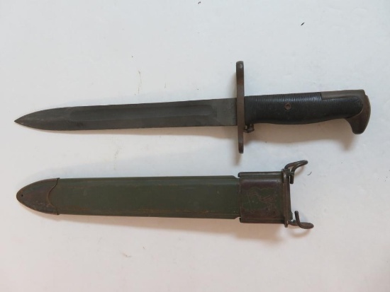 WWII US Pal M1 Garand Bayonet w/ Scabbard