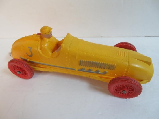 Antique Tomte Laerdel 10" Rubber Race Car