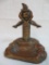 Excellent Antique Bronze Clown Figural Ashtray