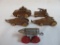 Lot (6) Antique Barclay/ Manoil Army Tanks/ Vehicles, Etc